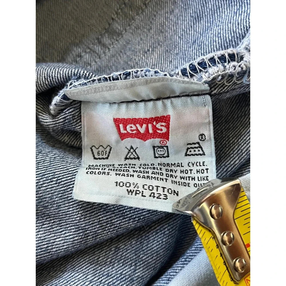 Levis 501 Original Fit Mens Blue Denim Straight Leg Button Fly Jeans 36x34
